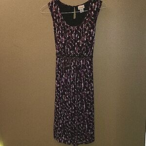 Motherhood MATERNITY  Elegant Purple Patterned Dress